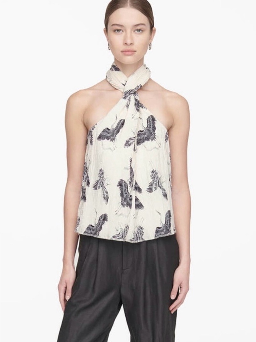 Anine Bing Becca Crane Top